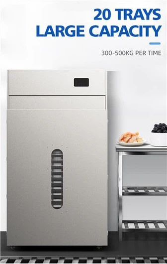 Komercijalna električna mašina za sušenje hrane od nerđajućeg čelika sa 20 posuda