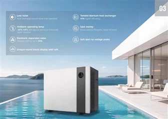 Električni grijači bazena za toplotnu pumpu za saronjene bazene